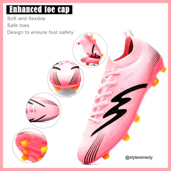 High-Top Soccer Shoes with Long Spikes for Turf Training main image 5